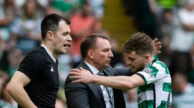 James Forrest embraces Brendan Rodgers