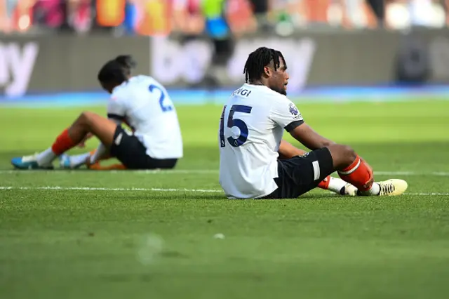 Teden Mengi of Luton Town reacts