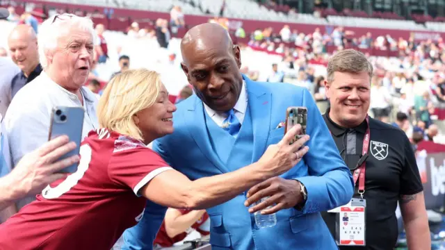 Frank Bruno at the London Stadium