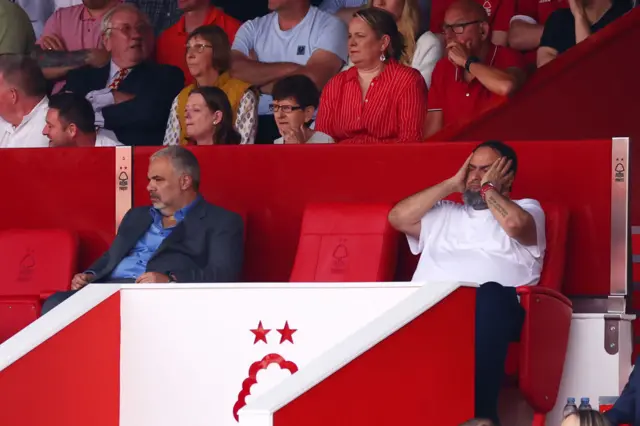 Evangelos Marinakis, Nottingham Forest owner reacts during the Premier League match between Nottingham Forest and Chelsea FC