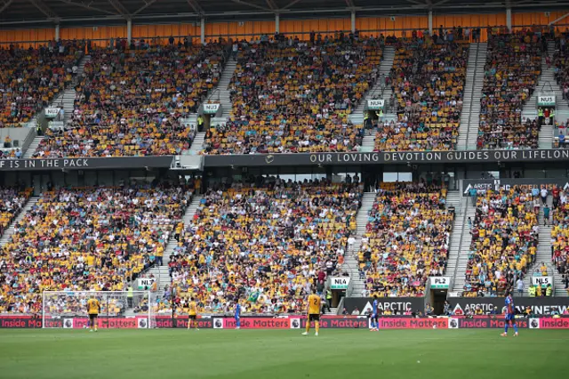 General view inside Molineux stadium