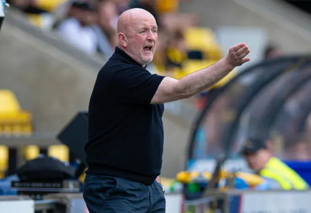 Livingston manager David Martindale during a cinch Premiership match between Livingston and St Johnstone at the Tony Macaroni Arena, on May 11, 2024, in Livingston, Scotland. (Photo by Sammy Turner / SNS Group)