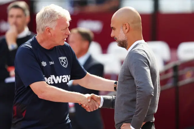 David Moyes & Pep Guardiola