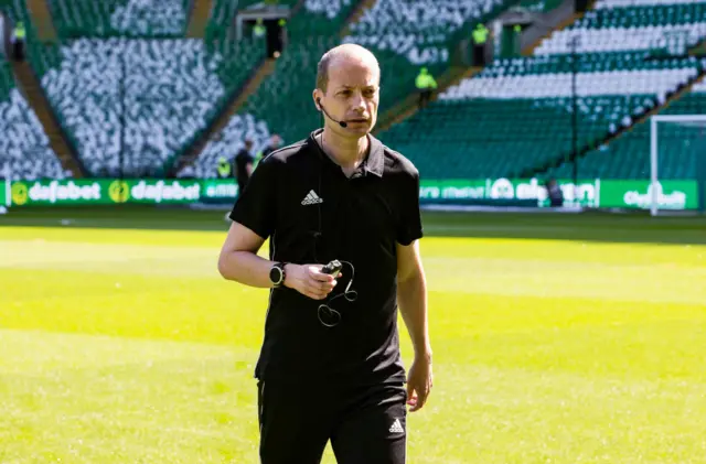 Referee Willie Collum at Celtic Park