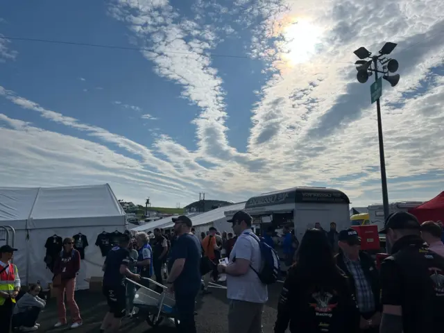 The North West 200 paddock