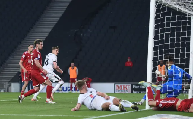 Max Dean scores for MK Dons