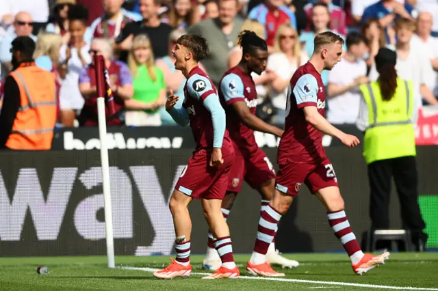 George Earthy of West Ham United celebrates