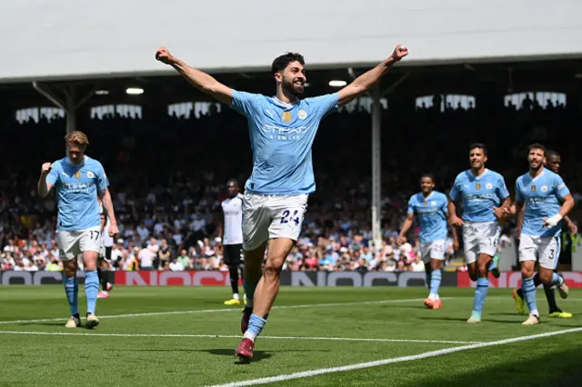 Josko Gvardiol of Manchester City celebrates