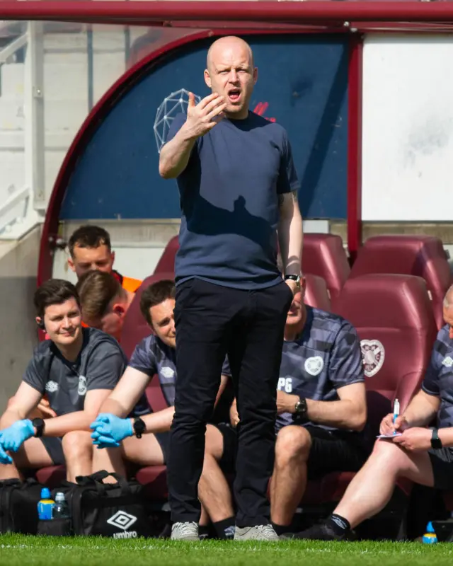 Hearts head coach Steven Naismith