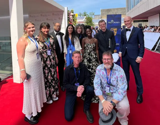 BBC team on the red carpet