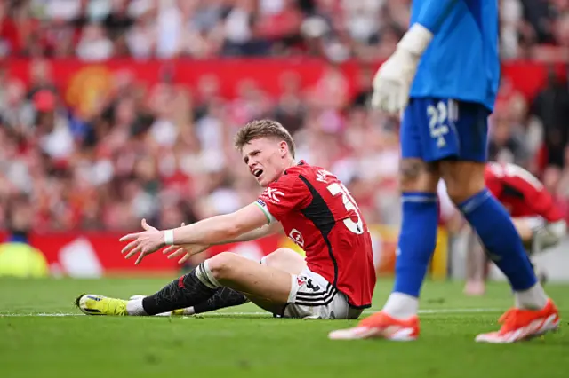 Scott McTominay of Manchester United reacts