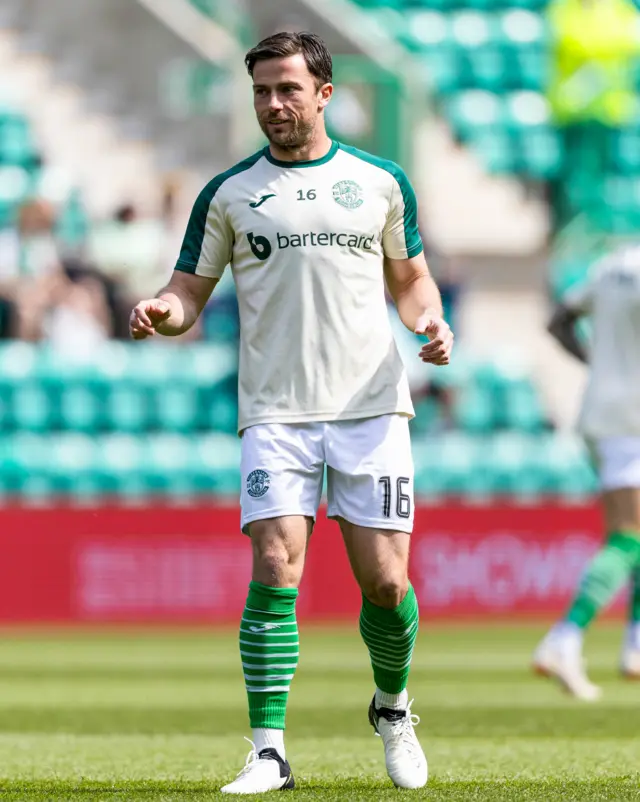 Hibernian defender Lewis Stevenson