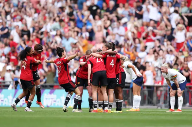 Manchester United celebrate