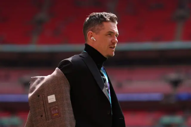 Marc Skinner arriving at Wembley