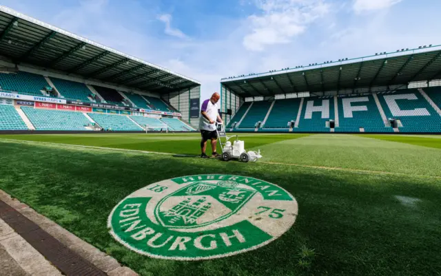 A general view of Easter Road