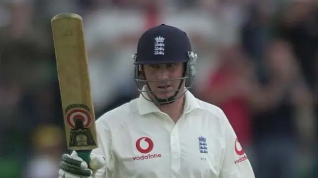 Anthony McGrath scoring runs for England