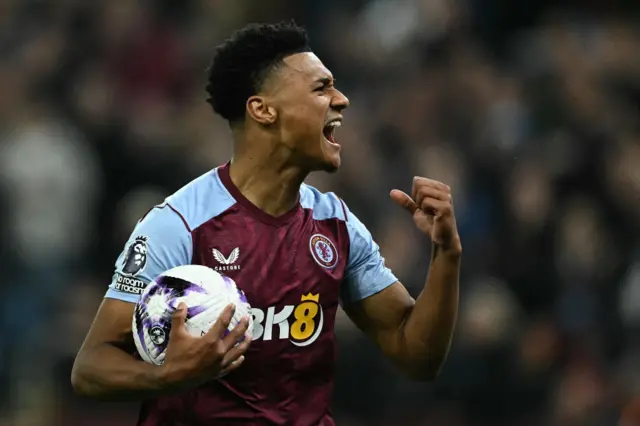 Ollie Watkins celebrates