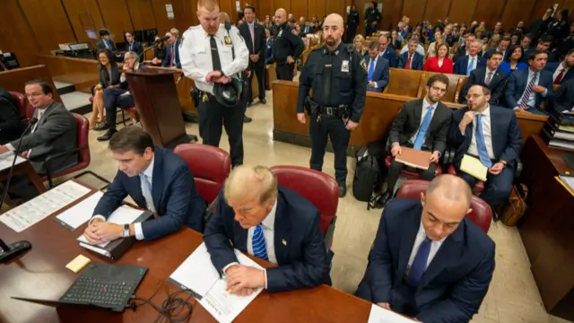 Donald Trump in court