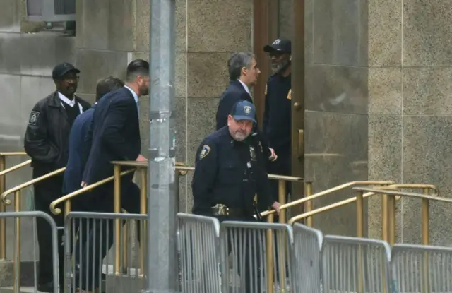 Michael Cohen arrives at a New York court