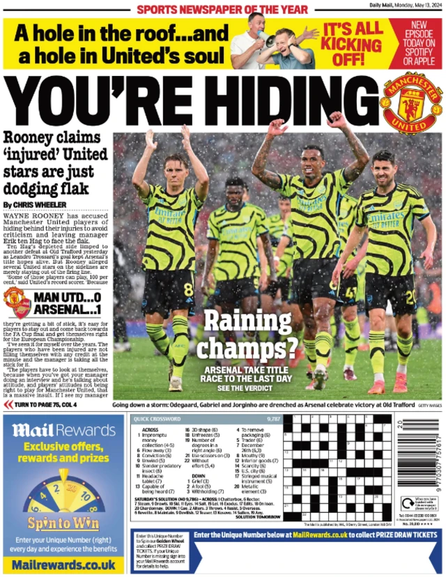 Mail back page