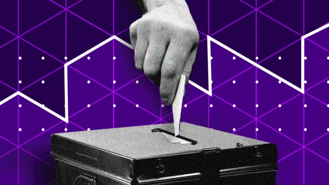 A ballot box graphic