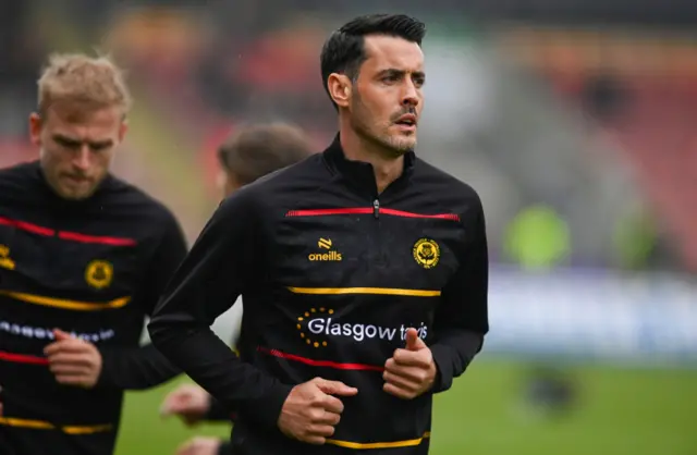 Partick Thistle's Brian Graham during a cinch Premiership play-off semi-final first leg match between Partick Thistle and Raith Rovers at Wyre Stadium at Firhill, on May 14, 2024, in Glasgow, Scotland.