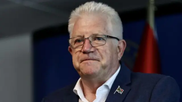 Premier of the Western Cape, Alan Winde speaks at the inauguration of Turkish Consulate General's chancellery in Cape Town, South Africa on January 09, 2023