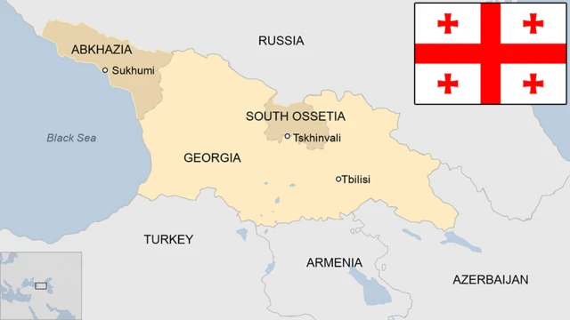 Map showing Georgia