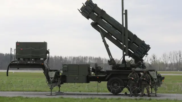 A Patriot missile used by Poland