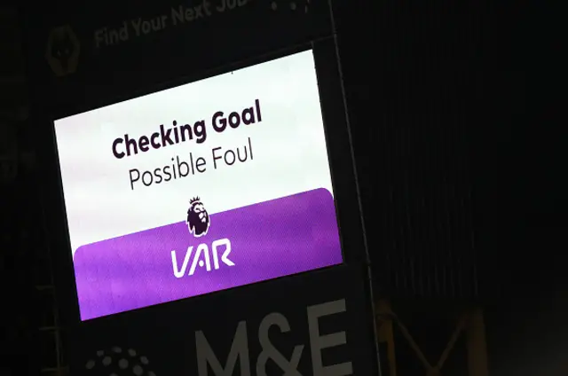 The LED screen displays that a VAR check