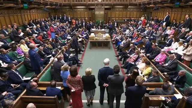 A view of the Commons during PMQs