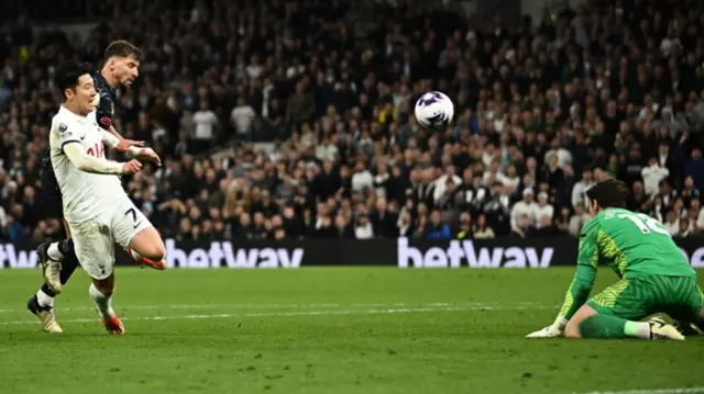 Stefan Ortega saves from Son Heung-min