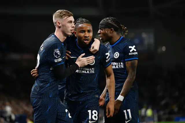 Christopher Nkunku of Chelsea celebrates