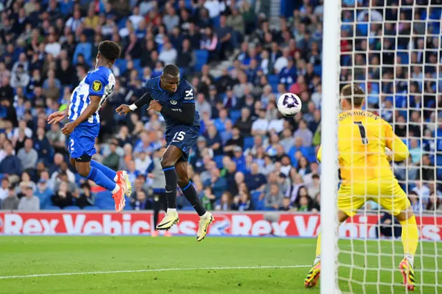 Nicolas Jackson of Chelsea scores a goal which was later ruled out