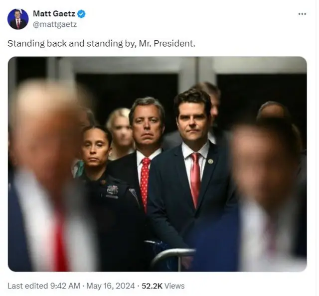 Matt Gaetz tweets