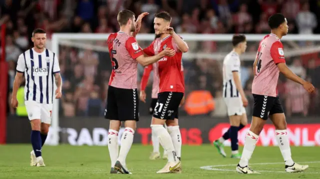 Southampton's Jack Stephens and Taylor Harwood-Bellis