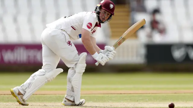 James Rew batting for Somerset