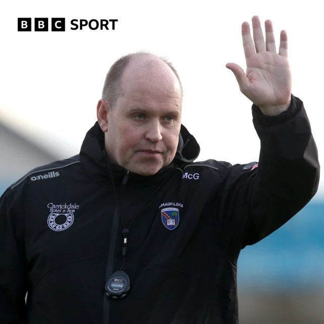 Armagh manager Greg McGonigle