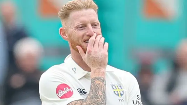 Ben Stokes looks frustrated