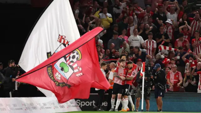 Southampton players celebrate