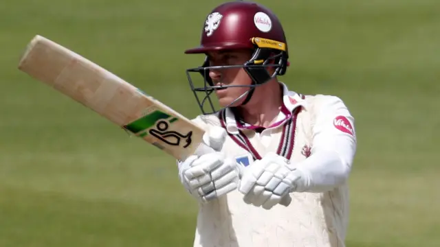 Tom Banton batting for Somerset