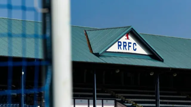 A general view of Starks Park during a cinch Premiership Play-Off Semi-Final second leg match between Raith Rovers and Partick Thistle at Starks Park, on May 17, 2024, in Kirkcaldy, Scotland.