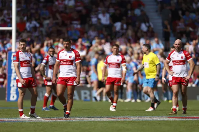 Hull KR players look dejected