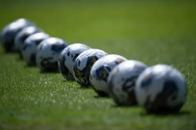 Pitch and balls at Dens