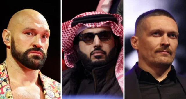 Tyson Fury, Turki Alalshikh and Oleksandr Usyk