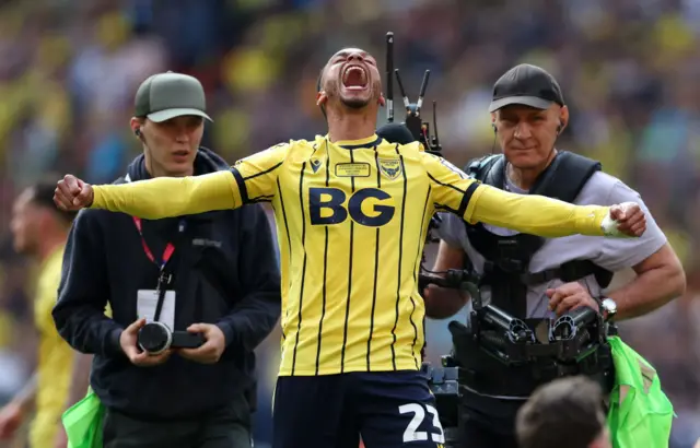 Josh Murphy celebrates for Oxford