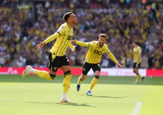 Josh Murphy celebrates his goal