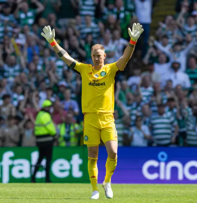 Celtic goalkeeper Joe Hart