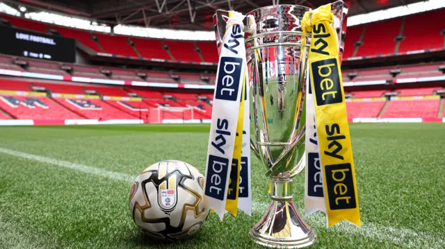 League One play-off final trophy