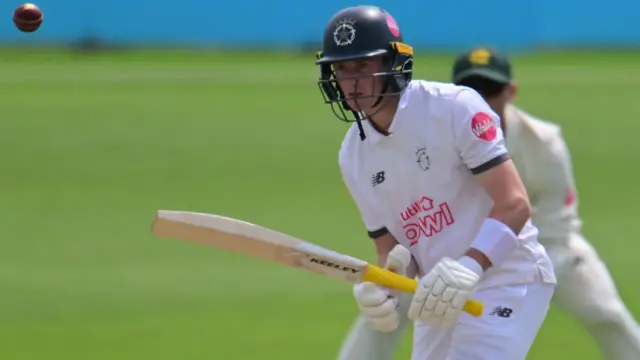 Fletcha Middleton batting for Hampshire